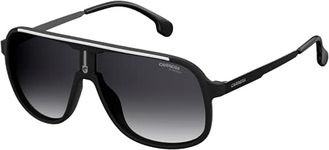 Carrera CA1007/s 0003/9O 62MM Matte Black/Dark Grey Gradient 62MM Rectangular Sunglasses for Men + BUNDLE with Designer iWear Eyewear Kit