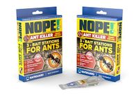NOPE! Ant Killer Bait Station (6 x 5g) Indoor & Outdoor Ant Traps. Eradicates Ants and their Colony & Nest