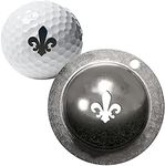 Tin Cup Ball Marker, Tin Cup Anchors Golf Ball Custom Marker Alignment Tool, Golf Ball Liner Golf Ball Drawing Alignment Stencils Marking Tool, Golf Ball Marking Template