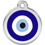 Red Dingo Personalized Evil Eye Pet ID Dog Tag (Small)