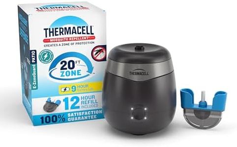 Thermacell Mosquito Repeller E-Series Rechargeable with 20' Mosquito Protection Zone; Up to 9-Hr Battery Life; Includes 12-Hr Refill; Flame or Scent; DEET-Free Bug Spray Alternative