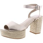 Kenneth Cole New York Women's Pheonix Heeled Sandal, Light Gold, 8 UK