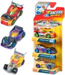 T-RACERS Mix ´N RACE 3 Pack – Pack of 3 collectible cars. Each car can be split in two with interchangeable parts and wheels. Pack 2/4