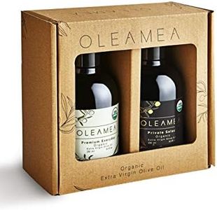 Oleamea Gift Pack | Organic Olive Oil Extra Virgin | 2023 Harvest | Award Winning | Early Harvest, Cold Pressed, Medium Intensity | 8.5 fl oz each