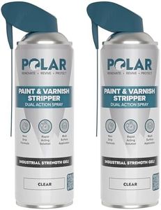 Polar Paint & Varnish Stripper Spray - 2 x 17 Fl Oz | Industrial Strength Gel Removal for Paints, Varnishes & Other Stubborn Resides | Multi Surface Paint Stripper for Wood, Metal and Concrete