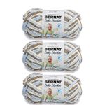 Bernat Baby Blanket Little Cosmos Yarn - 3 Pack of 100g/3.5oz - Polyester - 6 Super Bulky - 72 Yards - Knitting/Crochet