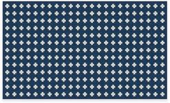 RUGGABLE Washable 3x5 Outdoor Rug, Adde Navy, Premium Rugs for Outdoor Entry with Gripper Non Slip Floor Pad