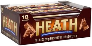 HEATH Milk Chocolate English Toffee Full Size, Bulk, Individually Wrapped Candy Bars, 1.4 oz (18 count)