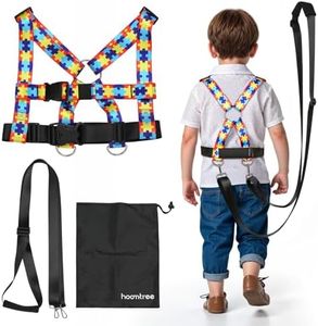 HOOMTREE Safety Harness Leash for Special Needs Child Aged 3-12 Years Fully Ajustable, Sturdy Walking Harness for Older Children with Grab Handle, Keeping Active ADHD/ASD Autism Kids Safe in Public