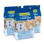 PetSafe ScoopFree Premium Fresh Crystal Cat Litter, 3-Pack – Lightly Scented Litter – Superior Odor Control – Low Tracking for Less Mess – Lasts Up to 6 Months, 24 lbs Total (3 Pack of 8 lb Bags)