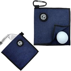 MAGOLFIN Small Magnetic Golf Towel - Navy Blue