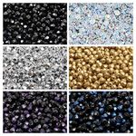 600pcs 6 Colors Czech Glass Beads Fire-Polished Round 4mm Set 430 (4FP001 4FP002 4FP033 4FP085 4FP099 4FP100)