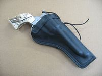 Ruger Blackhawk 4 5/8" Single Action Revolver Leather Cross Draw Holster BLACK RH
