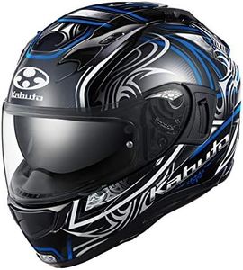 OGK Kabuto Motorcycle Helmet Full Face KAMUI3 JAG Black Blue (Size: S)