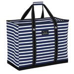 SCOUT 4 Boys Zip Tote XX-Large - Durable Lightweight Bag for Beach, Pool, Family Travel, Storage - Water-Resistant, Zips Shut, Nantucket Navy, X-Large