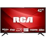 RCA 42 Inch FHD TV, DVB-T2-C-S2 Dolby Audio Freeview 1080P Television, Full HD HDMI SCART USB Monitor for PS5 Xbox, Large Screen TV for Living Room