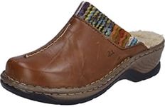 Josef Seibel Catalonia 59 Women's Clogs, Women's Slippers, Width G (Normal), Braun Brandy Multi, 8 US