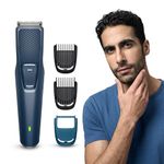 Philips India's No.1 Men's Trimmer* | Skin Friendly Beard Trimmer for Men | Self-Sharpening Blades | Close Trim with Skin Protect Comb | DuraPower Tech | 30 mins runtime | 2 yrs warranty | BT1244