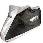 Oxford Covers Aquatex Waterproof All Weather Motorcycle Bike Scooter Cover Large CV204 (Large), Silver Black