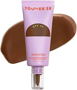 Tower 28 Beauty SunnyDays SPF 30 Tinted Mineral Sunscreen For Sensitive Skin - 2-in-1 Facial Broad Spectrum UVA/UVB Protection + Foundation - Shade 60 THIRD ST - Deep with Neutral Undertones, 1 Fl Oz