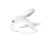 KOHLER K-8298-0 C3 155 Elongated Warm Water Bidet Toilet Seat, White with Quiet-Close Lid and Seat, Automatic Deodorization, Self-Cleaning Wand, Adjustable Water Pressure, Nightlight, Heated Seat