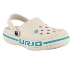 URJO Unisex Ivory Clogs (Kids_Streak), Size_10