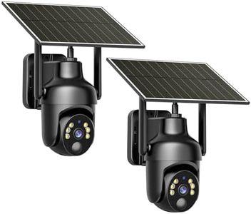Tefrio 4G LTE Cellular Security Camera Comes with 4G LTE SIM Card-No WiFi Security Camera Supports Unlimited Data Plan, Color Night Vision, 360° Live Viewing, Real-time Alerts for Outdoor Surveillance