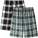 BAMBOO COOL Men's Pajama Shorts Pla