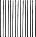 50 Pack Aluminum Deck Balusters, 32.25 x 1 inch Flat Straight Grooved Porch Railing, Balusters Deck Railingfor Staircase, Deck and Stairs Railing, Matte Black