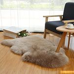 Altlue Real Genuine Sheepskin Rug Natural Sheepskin Throw Real Full Sheepskin Rugs Fluffy Fur Rug Authentic Sheepskin Seat Covers For Chairs Sheepskin Seat Pads Cushion (70X100cm)