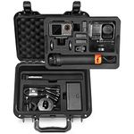 Lekufee Waterproof Hard Case Compatible with DJI Osmo Action 5 Pro,Osmo Action 4,Osmo Action 3,Adventure Combo,Standard Combo and Accessories (Case Only)