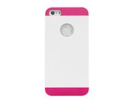 cellet 2-Tone Hard Shell Proguard Case for Apple iPhone 5 - Hot Pink/White