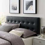 Modway Emily Vinyl Headboard, Full, Black