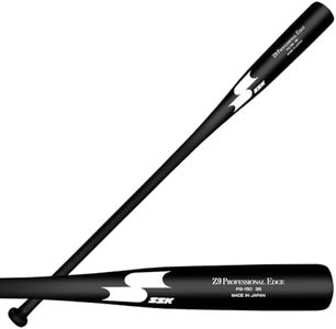 SSK Z9 Professional Edge Coaches Wood Fungo Bat 33" 35" 37" - Baseball & Softball - 60 Day Warranty - 35+ Colors (Black/Black/White, 35")