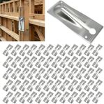 Chonway 60 Pcs Galvanized Steel Concrete Snap Tie Wedges for Concrete Forms 5.8" X 2.4" Strengthening Metal Concrete Form Ties, Compatible with Standard Heavy Duty Short Long End Snap Ties