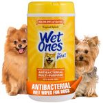 Wet Ones for Pets Multi-Purpose Dog Wipes With Aloe Vera | Dog Wipes For All Dogs in Tropical Splash, Wet Ones Wipes for Paws & All Purpose | 50 Ct Cannister Dog Wipes