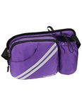 Gisdanchz Hiking Waist Bag with Water Bottle Holder for Walking Dog Treat Training, Waterproof Fanny Packs for Women Men, Plus Size Wasit Pack Hip Belt Pouch Bags with Drink Beer Phone Holder, Purple