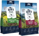 Bundle of ZIWI Peak Air-Dried Dog Food – All Natural, High Protein, Grain Free and Limited Ingredient with Superfoods (Venison, 16oz + Tripe & Lamb, 16oz)