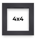 Shadowbox Gallery Wood Frames - Black, 4 x 4