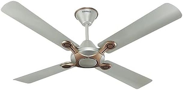 Havells 1200mm Leganza ES 4B Ceiling Fan | Best fan in 4 Blade, Premium Finish Decorative Fan, High Air Delivery | Energy Saving, 100% Pure Copper Motor, 2 Year Warranty | (Pack of 1, Bronze Gold)
