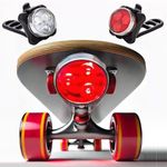 Eggboards Electric Skateboard Lights for Night Riding. LED Skateboard Light Kit. Longboard Lights USB Rechargeable. Skate Board Headlight Front and Back. Ideal Electric Skateboards Accessories