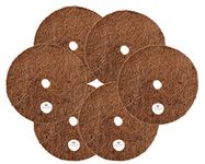 Cocogarden Coco Coir Fiber Mulch Mat Moisture & Weed Control for Plants (12 inch, Pack of 6)