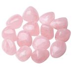 ZUBY CRYSTAL PRODUCTS Rose Quartz Crystals Natural Healing Crystals Bulk Polished Tumbled Crystals Stones Rocks Energy Balance Crystal Gemstones Vase Filler Decorative Stones Reiki Witch Quartz Crstal Home Decore,(Qty- 5 Nos.) (Tumble Stone, Rose Quartz)