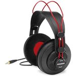 Samson SR860 Over-Ear Professional Semi-Open Studio Reference Small Headphones Headset - for Mobile Music Mixing, Monitoring, Recording & Listening - Large 50mm Neodymium Drivers Noise Cancelling