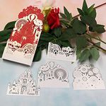 Set of 4, Wedding Bride Groom Metal Die Cuts for Card Making, ZECNG Carbon Steel Template Stencil for DIY Scrapbooking Wedding Invitation Album Frame Embossing Decor Craft Cutting Die