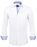 Alimens & Gentle Mens Long Sleeve Dress Shirts Wrinkle Free Casual Button Down Shirts