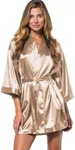 Turquaz Women's Bride Bridesmaids Robe - Satin Kimono Robes for Wedding & Bridal Party Silk Like Lightweight Robes for Women