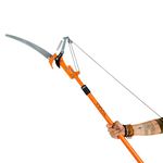 Vimal 2 Stage Telescopic Fiber Glass Shock Proof Tree Pole Pruner/Long Cutter, 14 Feet Pole Saw, Tree Saw | Fiber Glass Long Reach Pole Pruner for Sawing and Shearing
