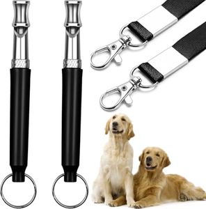 AMERRYAYUR Ultrasonic Dog Whistles - Ultra-Wide Frequency for All Dog Breeds, Professional Silent Recall Training Whistle
