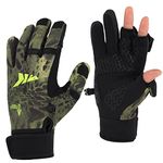 KastKing Mountain Mist Fishing Gloves – Cold Winter Weather Fishing Gloves – Fishing Gloves for Men and Women – Ideal as Ice Fishing, Photography, or Hunting Gloves